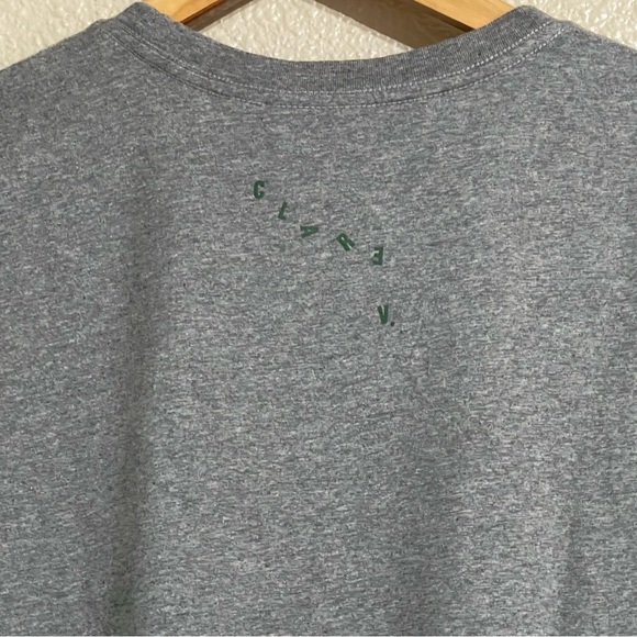 Clare V. Classic Tee Oui Grey Melange - Picture 14 of 15